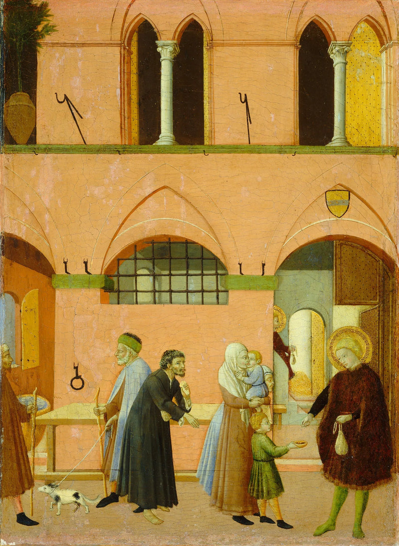 Sant'Antonio distribuisce le sue ricchezze ai poveri - Master of the Osservanza