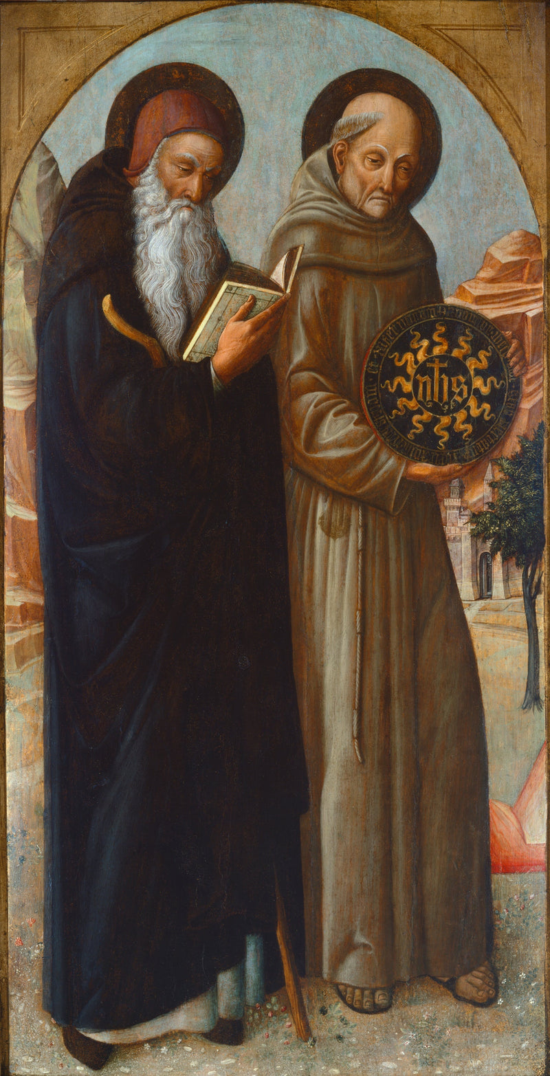 Sant'Antonio l'Abate e San Bernardino da Siena - Iacopo Bellini