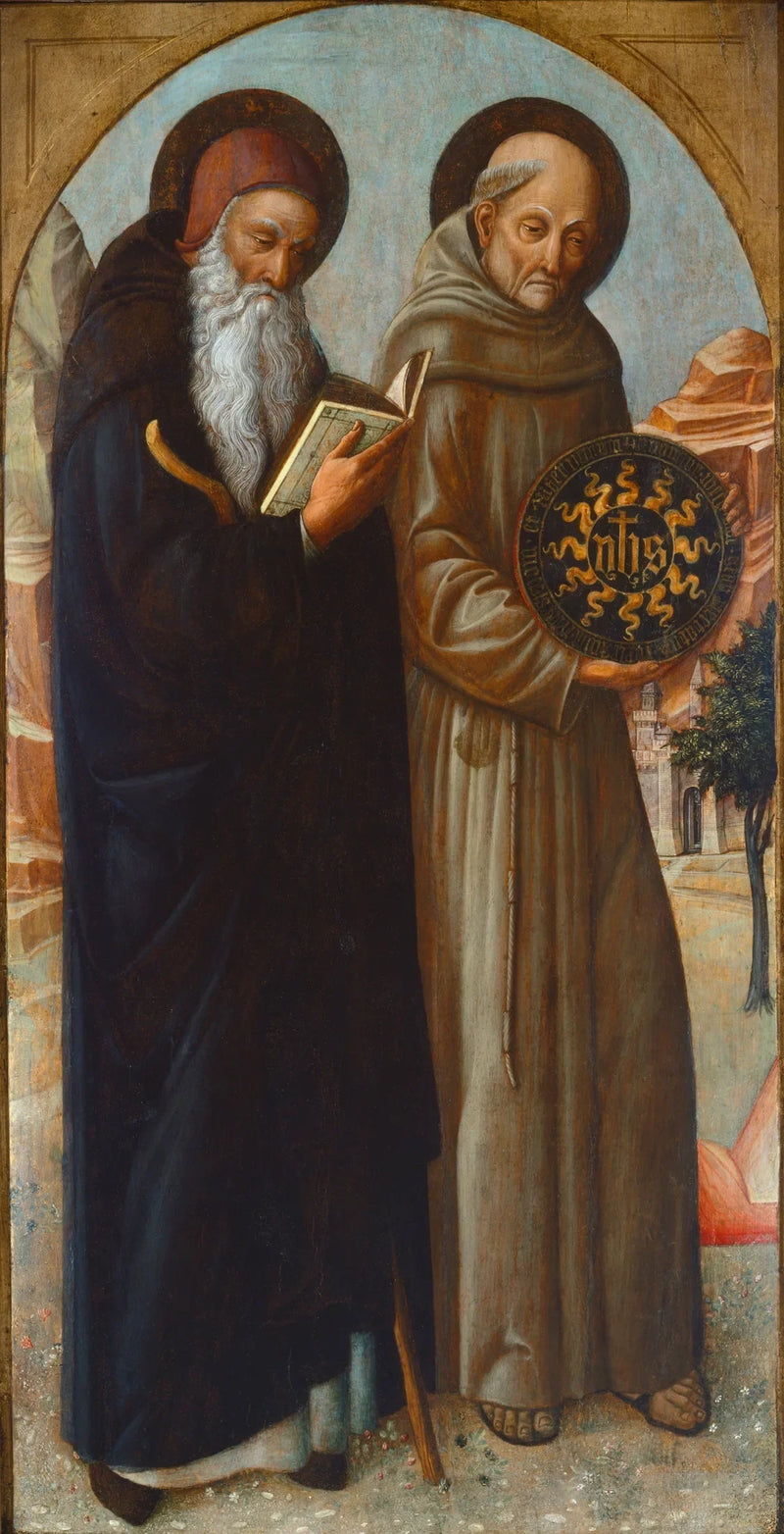 Sant'Antonio l'Abate e San Bernardino da Siena - Iacopo Bellini
