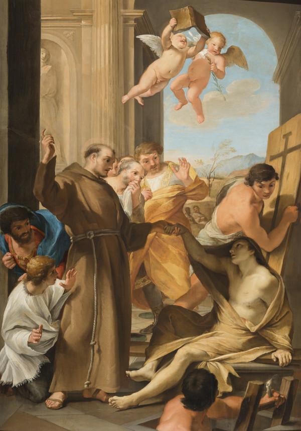Sant'Antonio l'Abbate resuscitando un morto - Andrea Sacchi