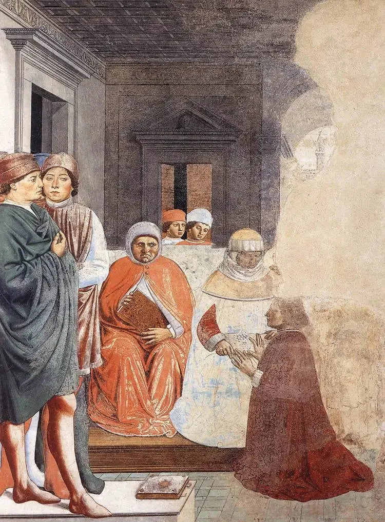 Sant'Agostino all'Università di Cartagine (scena 2, muro nord) - Benozzo Gozzoli