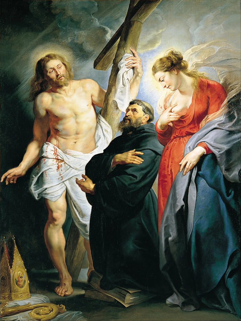 Sant'Agostino con Cristo e la Vergine Maria - Peter Paul Rubens
