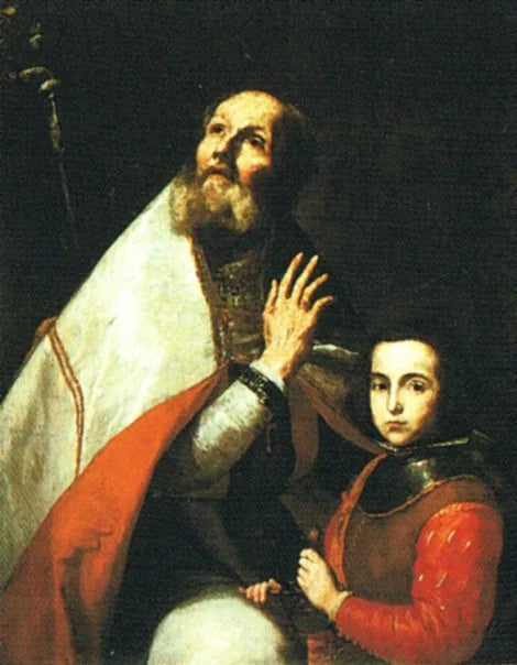 Sant'Agostino con un ragazzo. - Jusepe de Ribera