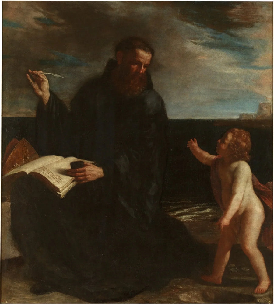 Sant'Agostino che medita sulla Trinità - Guercino