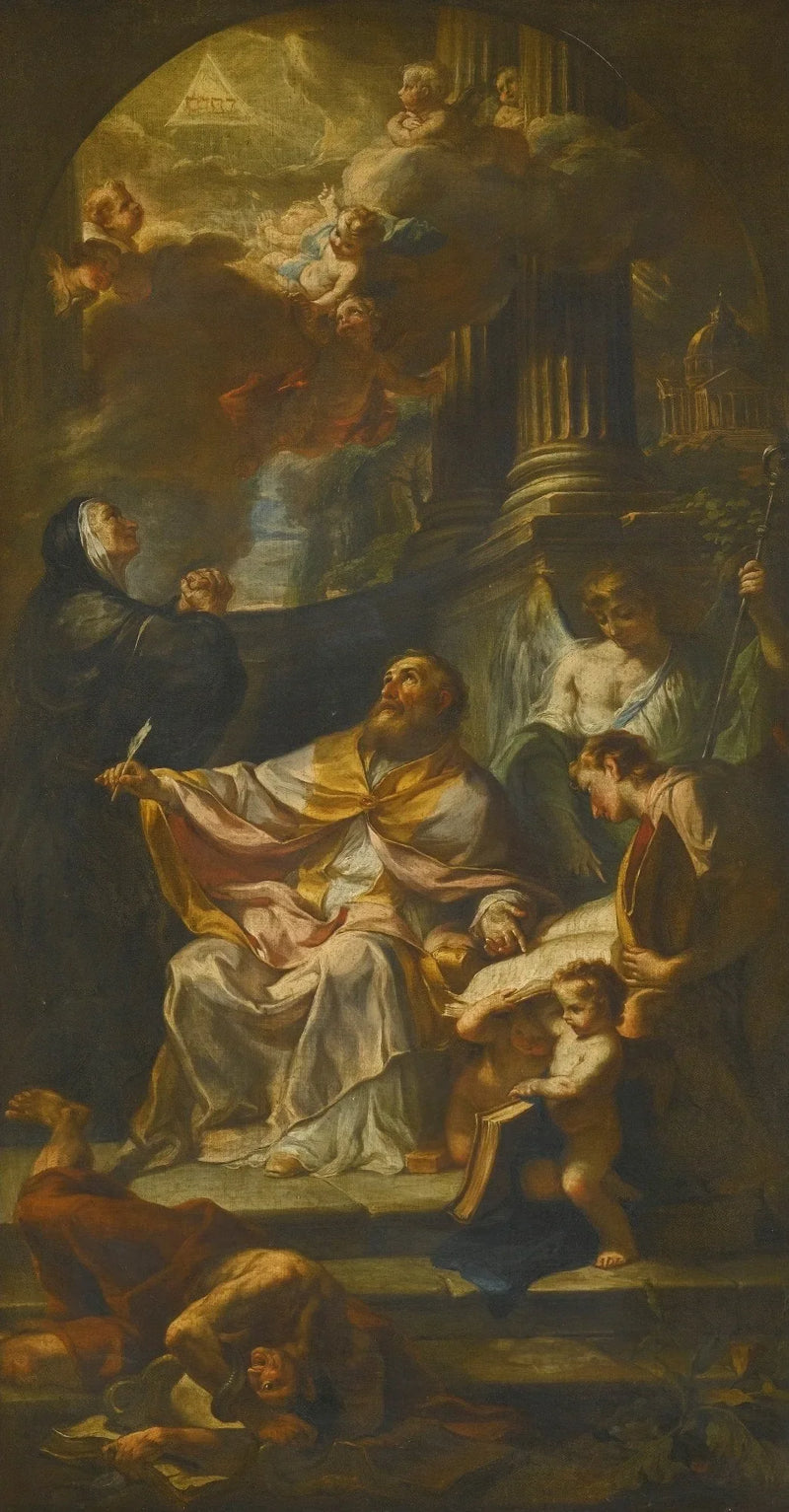 Sant'Agostino trionfante sull'eresia - Francesco Solimena