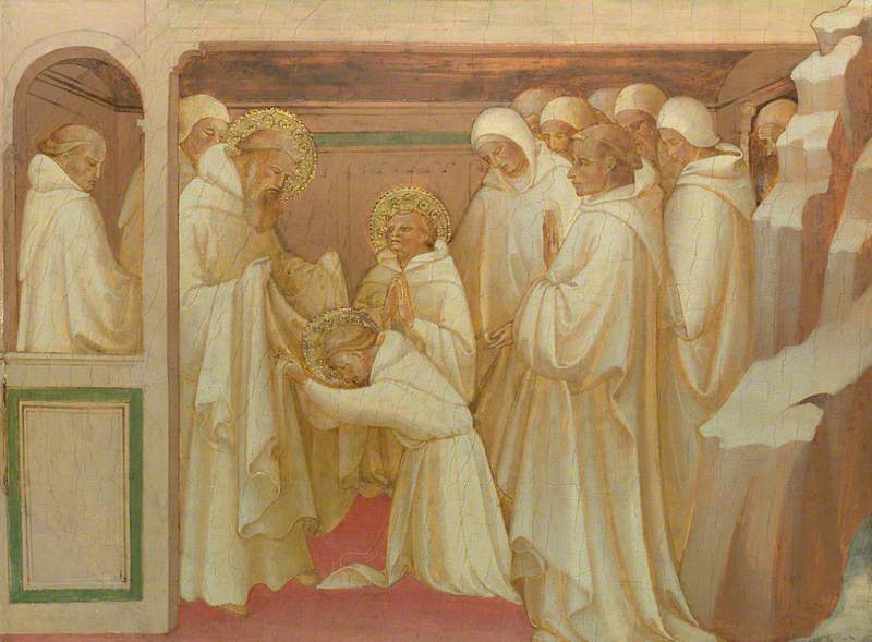 San Benedetto che ammette i santi nell'Ordine - Lorenzo Monaco