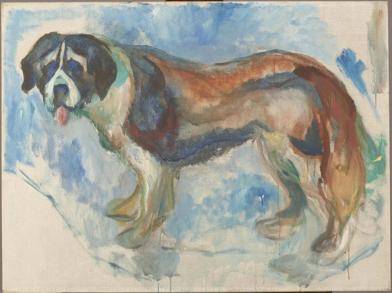 San Bernardo nella neve - Edvard Munch