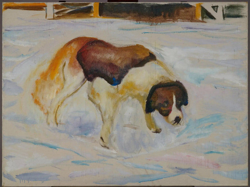 San Bernardo nella neve - Edvard Munch