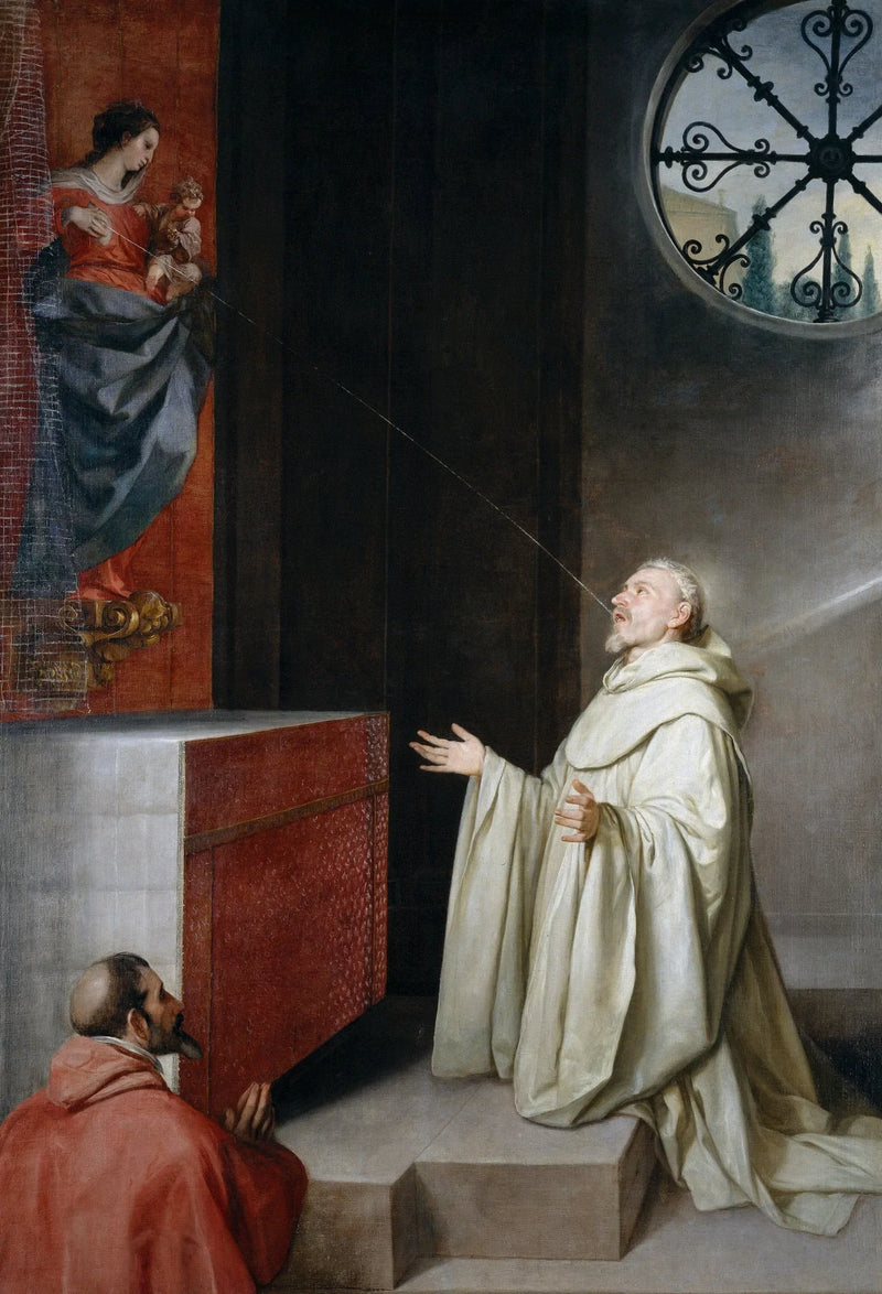 San Bernardo e la Vergine - Alonso Cano