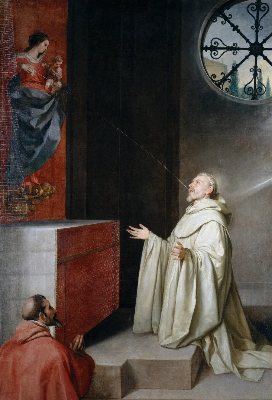 San Bernardo e la Vergine - Alonso Cano
