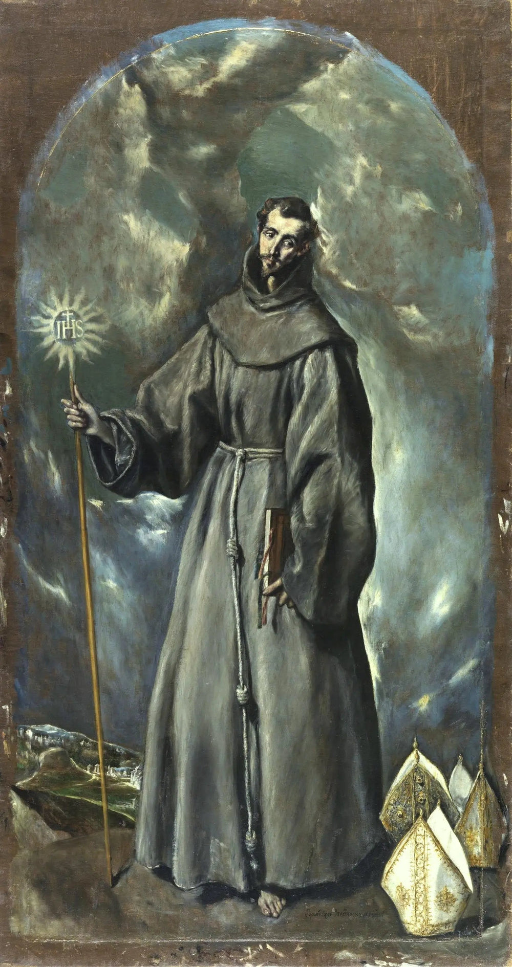 Saint Bernardin de Sienne - El Greco image 1 reproduction réalisée par Alpha Reproduction