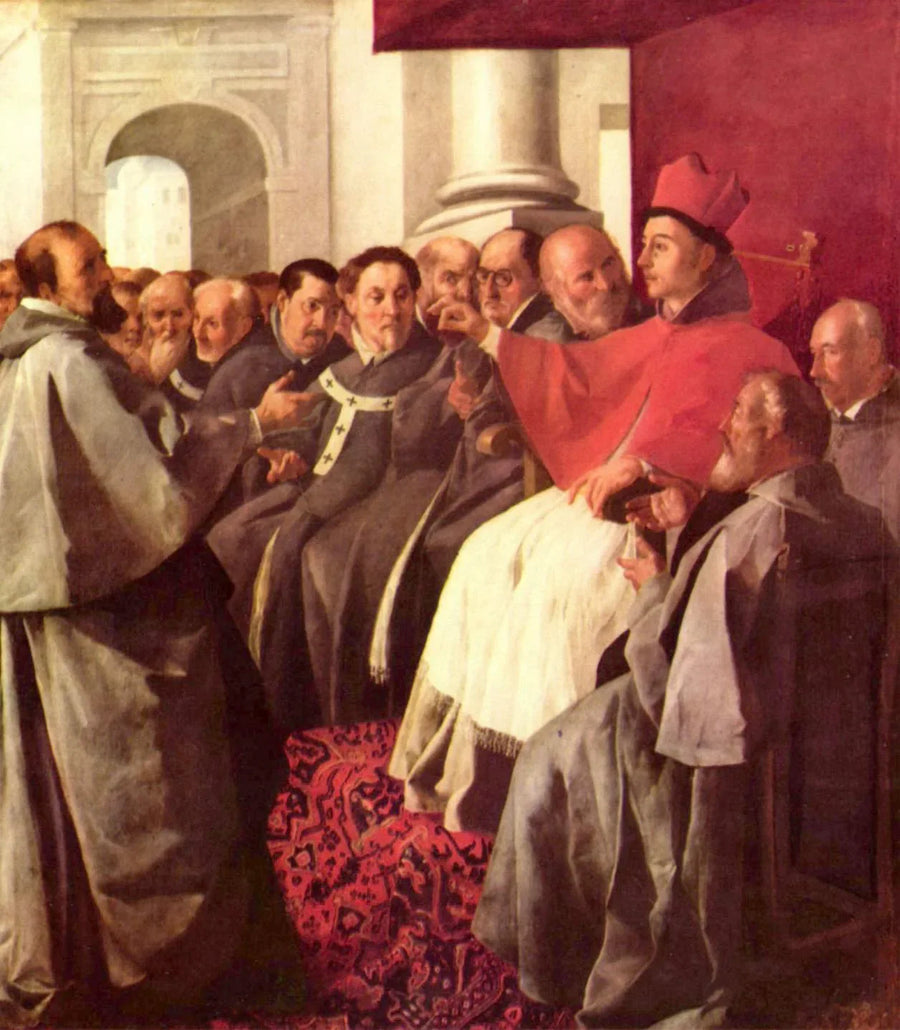 San Bonaventura al concilio di Lione - Francisco de Zurbarán