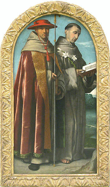 San Bonaventura e Sant'Antonio di Padova - Alessandro Bonvicino
