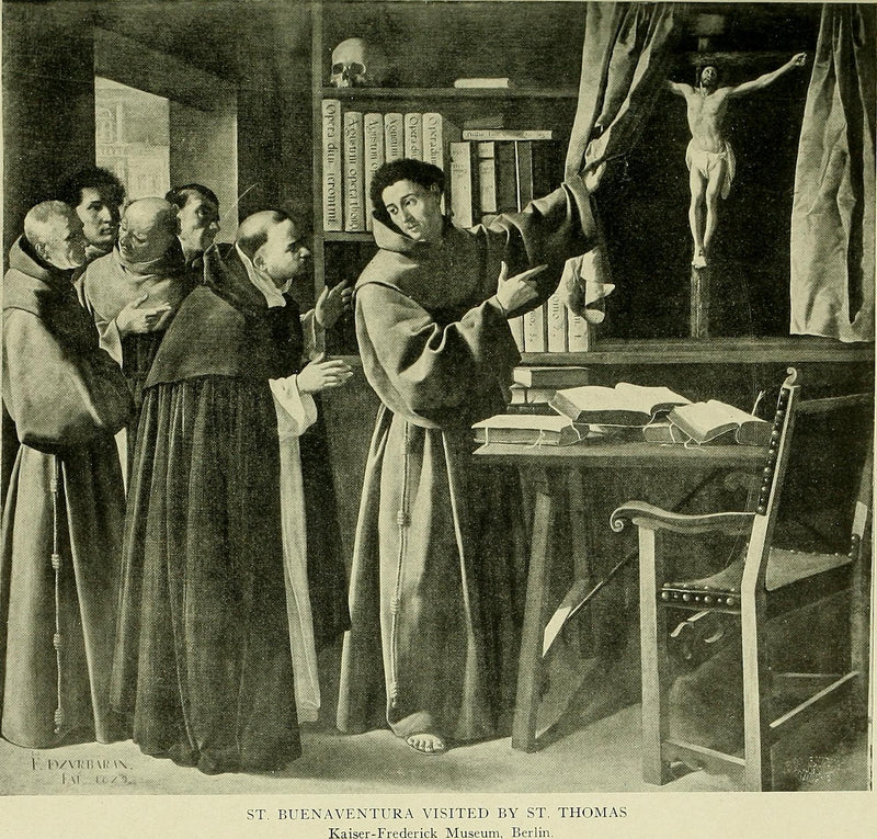 San Bonaventura e san Tommaso d'Aquino davanti al Crocifisso - Francisco de Zurbarán