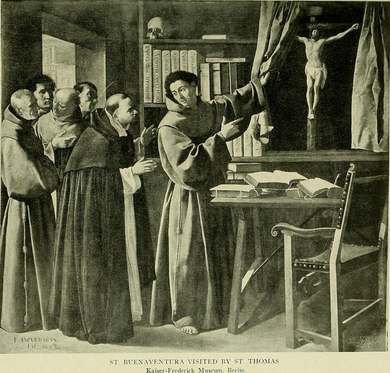 San Bonaventura e san Tommaso d'Aquino davanti al Crocifisso - Francisco de Zurbarán