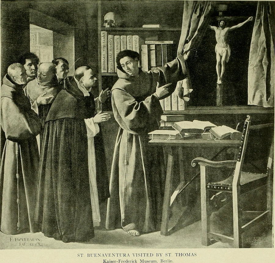 San Bonaventura e san Tommaso d'Aquino davanti al Crocifisso - Francisco de Zurbarán