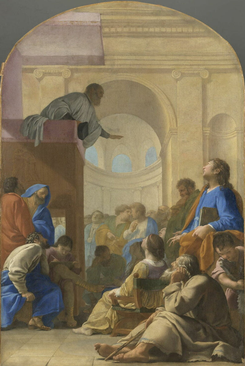 San Bruno assiste al sermone di Raimondo Diocres - Eustache Le Sueur