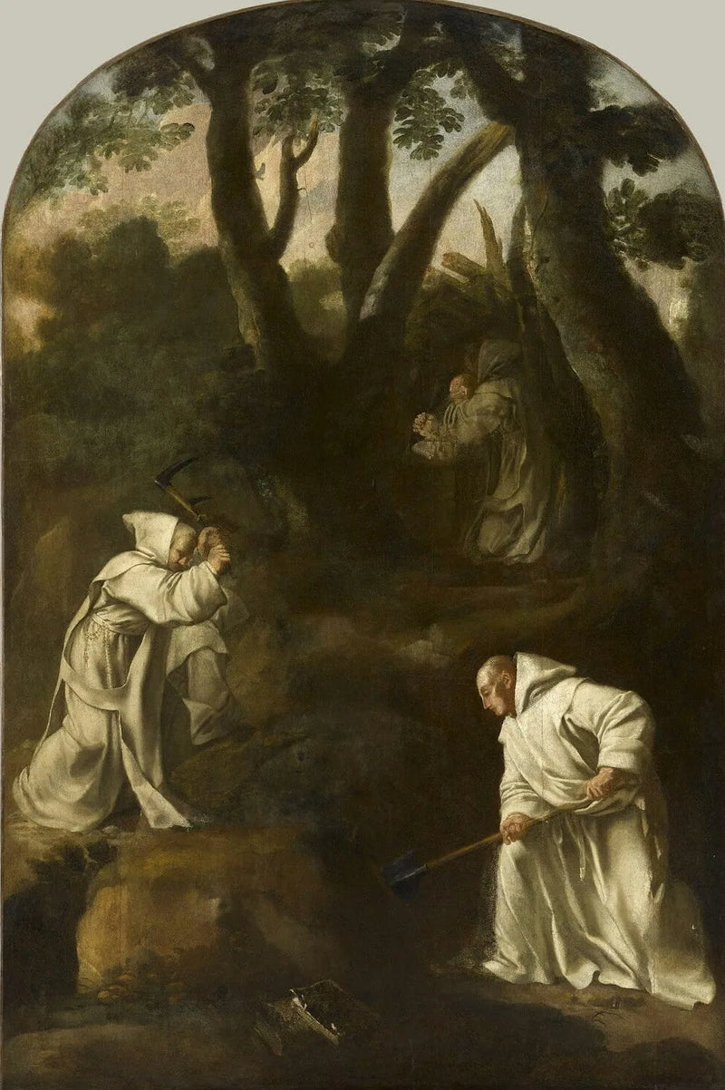 San Bruno in preghiera nel suo oratorio - Eustache Le Sueur