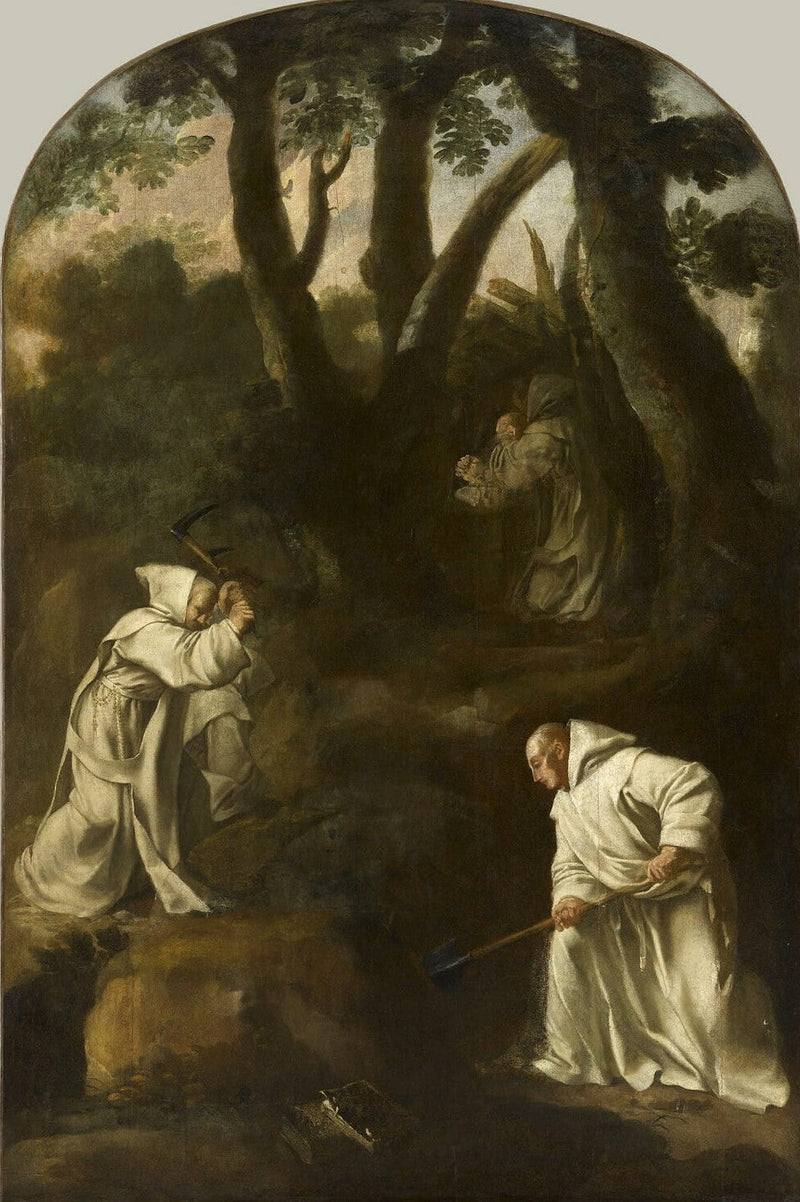 San Bruno in preghiera nel suo oratorio - Eustache Le Sueur