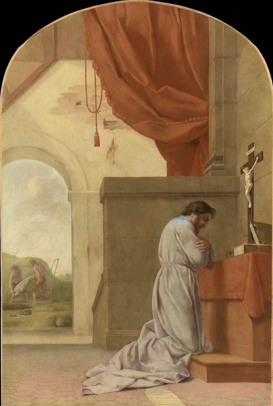 San Bruno in preghiera - Eustache Le Sueur