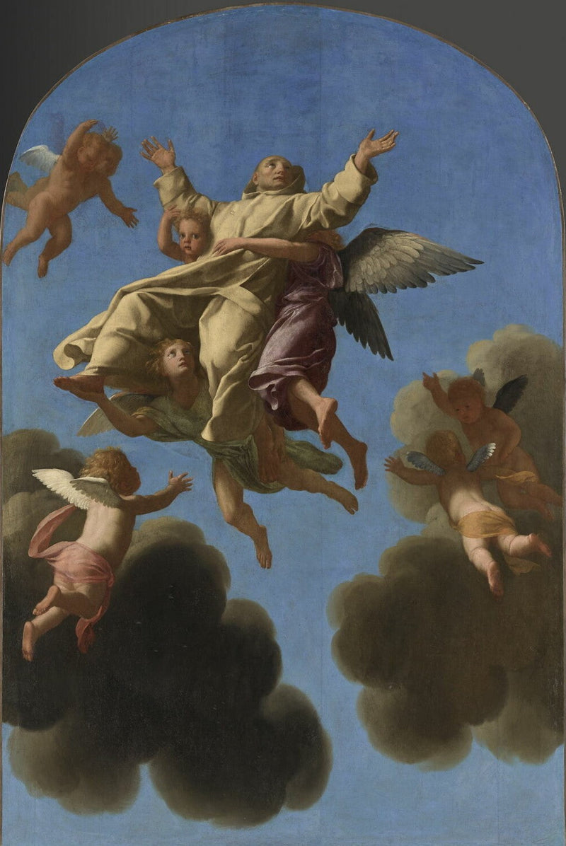 San Bruno è portato in cielo - Eustache Le Sueur