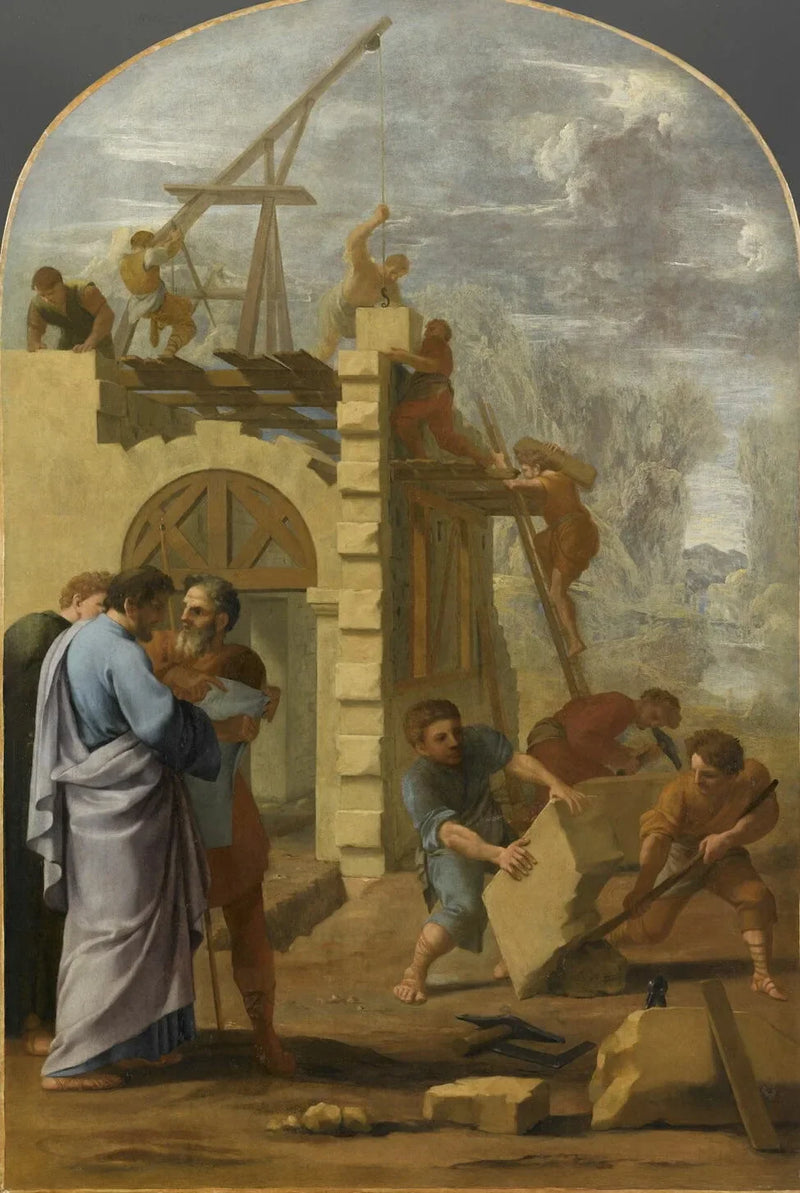 San Bruno fa costruire il monastero - Eustache Le Sueur