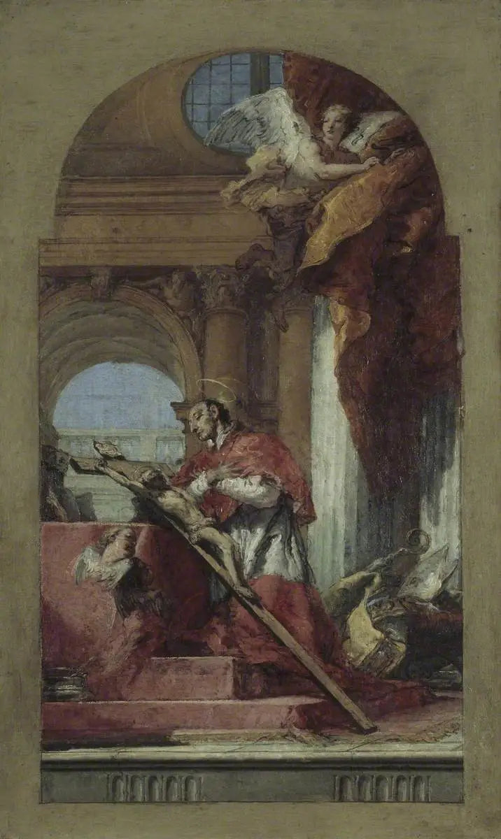 San Carlo Borromeo che medita sulla Croce - Giovanni Battista Tiepolo