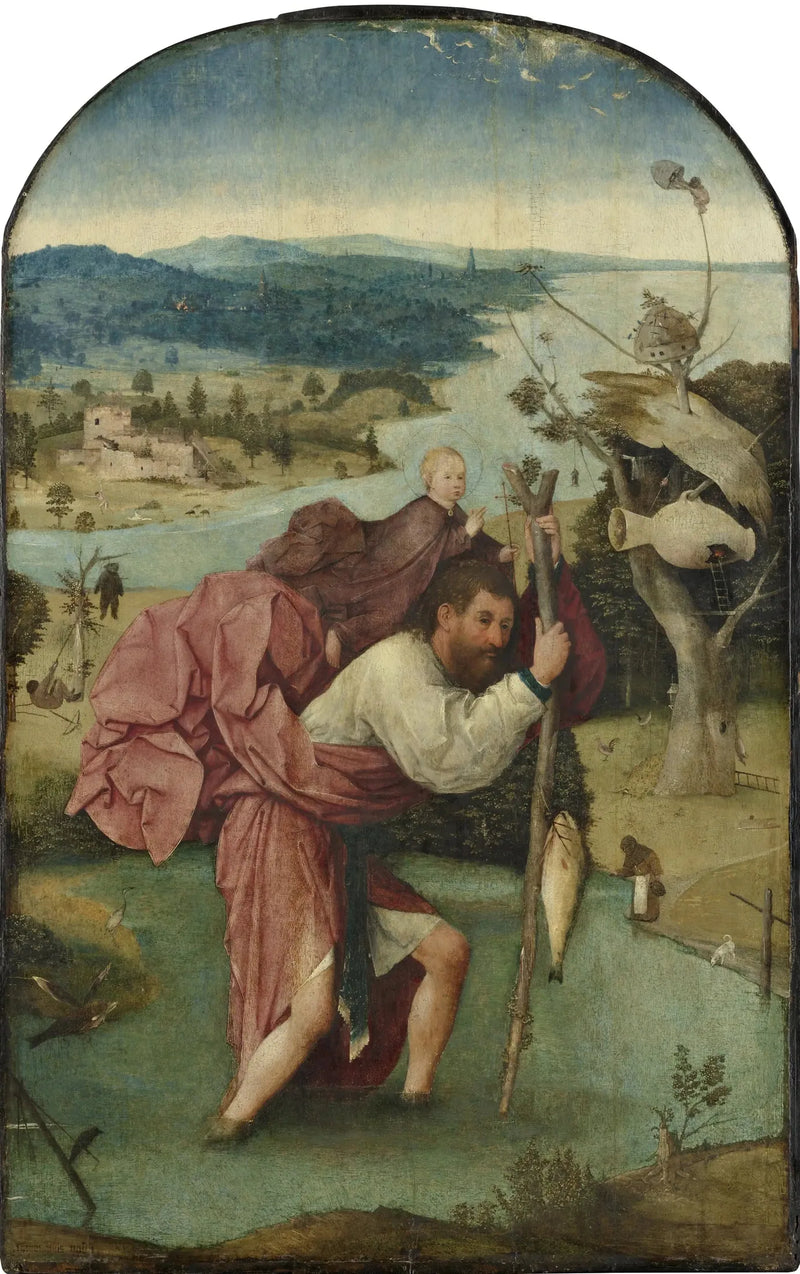 San Cristoforo che porta il Bambino Gesù - Hieronymus Bosch