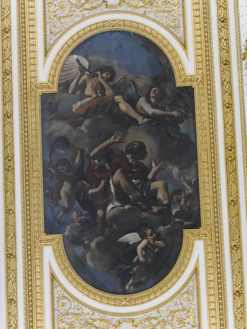 San Crisogono portato in cielo dagli angeli - Guercino