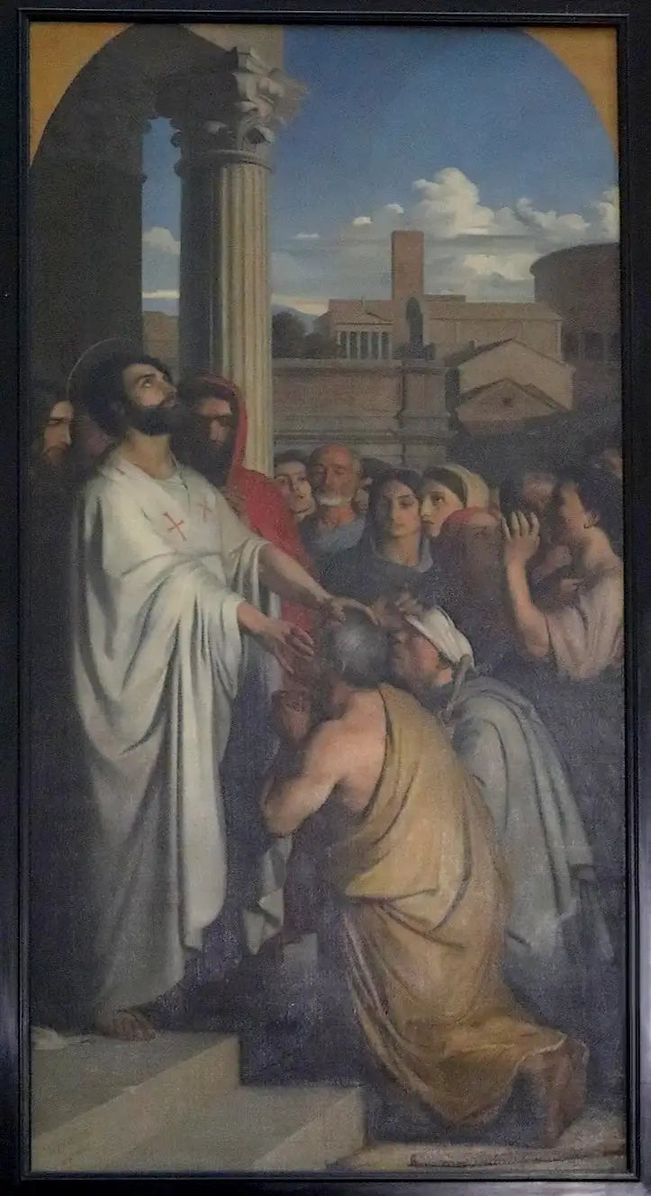 San Clair che guarisce i ciechi - Hippolyte Flandrin