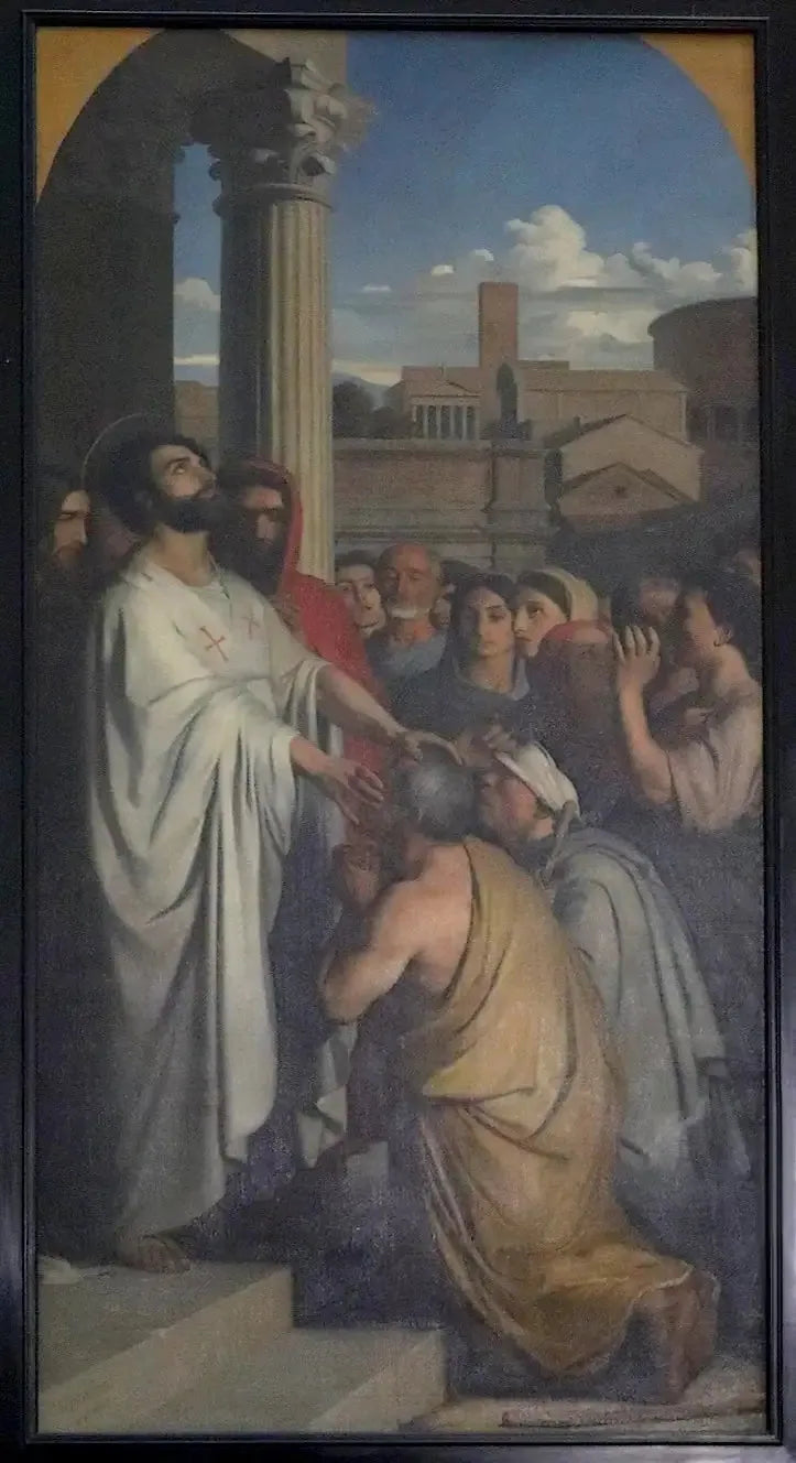 San Clair che guarisce i ciechi - Hippolyte Flandrin