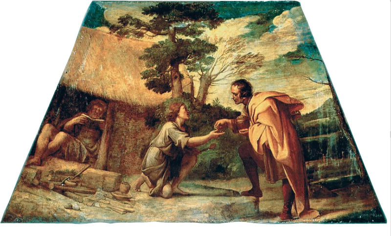 San Didaco di Alcalá che riceve l'elemosina - Annibale Carracci
