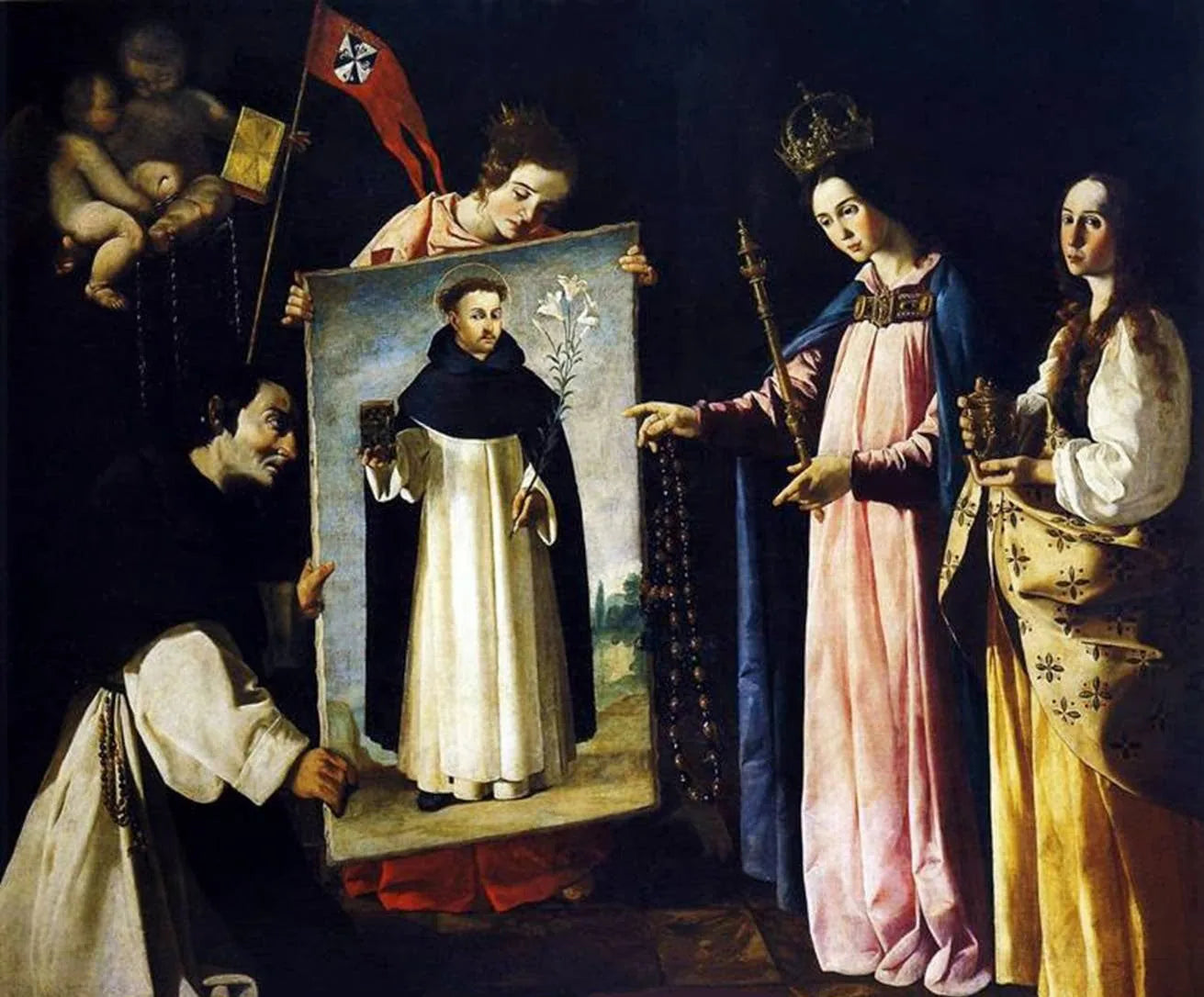 Saint Dominique à Soriano - Francisco de Zurbarán image 1 reproduction de peinture à l’huile
