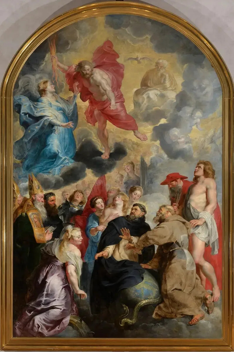 San Domenico e San Francesco che preservano il mondo dall'ira di Cristo - Peter Paul Rubens