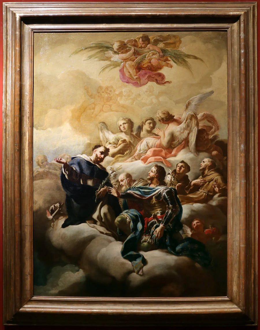 Saint Dominique, saint Louis, saint Antoine de Padoue e san Francesco d'Assisi - Corrado Giaquinto