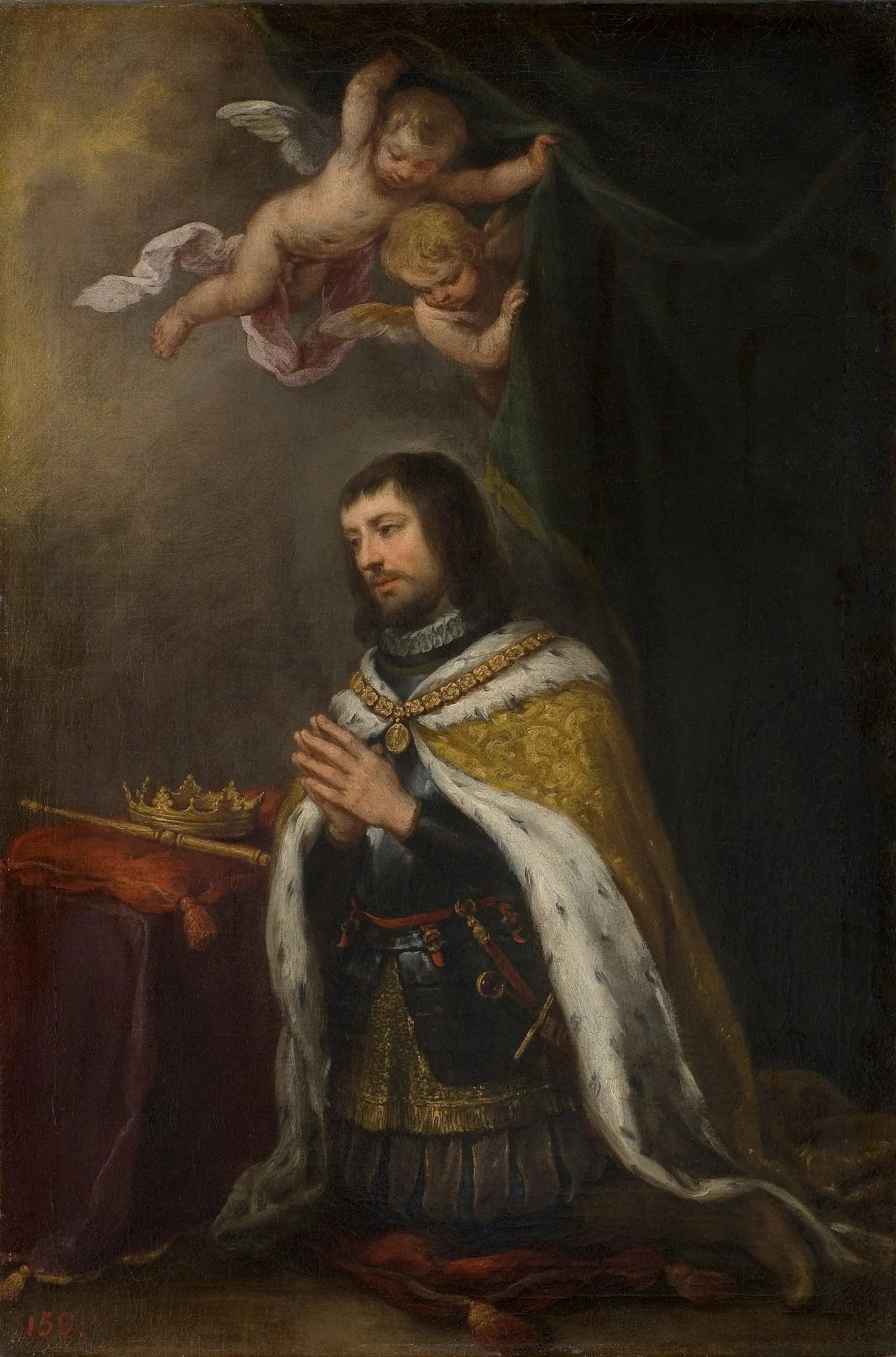 Saint Ferdinand, roi de Castille, de Léon et des Asturies - Bartolomé Esteban Murillo image 1 reproduction artisanale de tableau