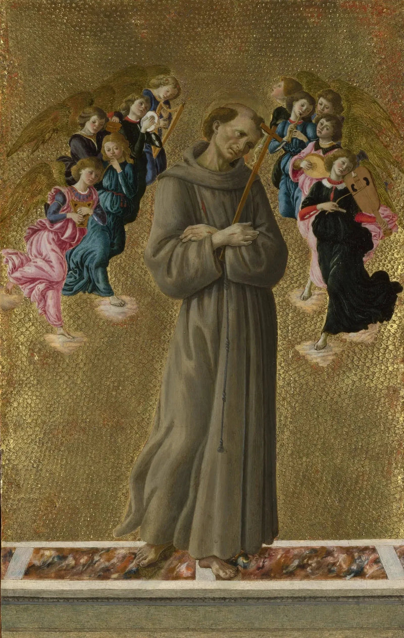 Francesco d'Assisi con gli angeli - Sandro Botticelli