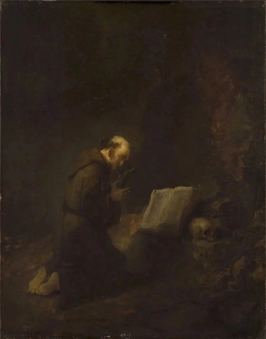 San Francesco d'Assisi in preghiera - Rembrandt