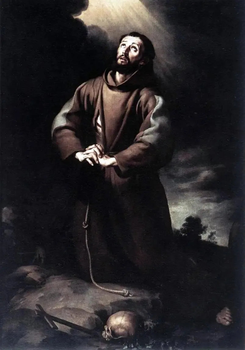 San Francesco d'Assisi in preghiera - Bartolomé Esteban Murillo