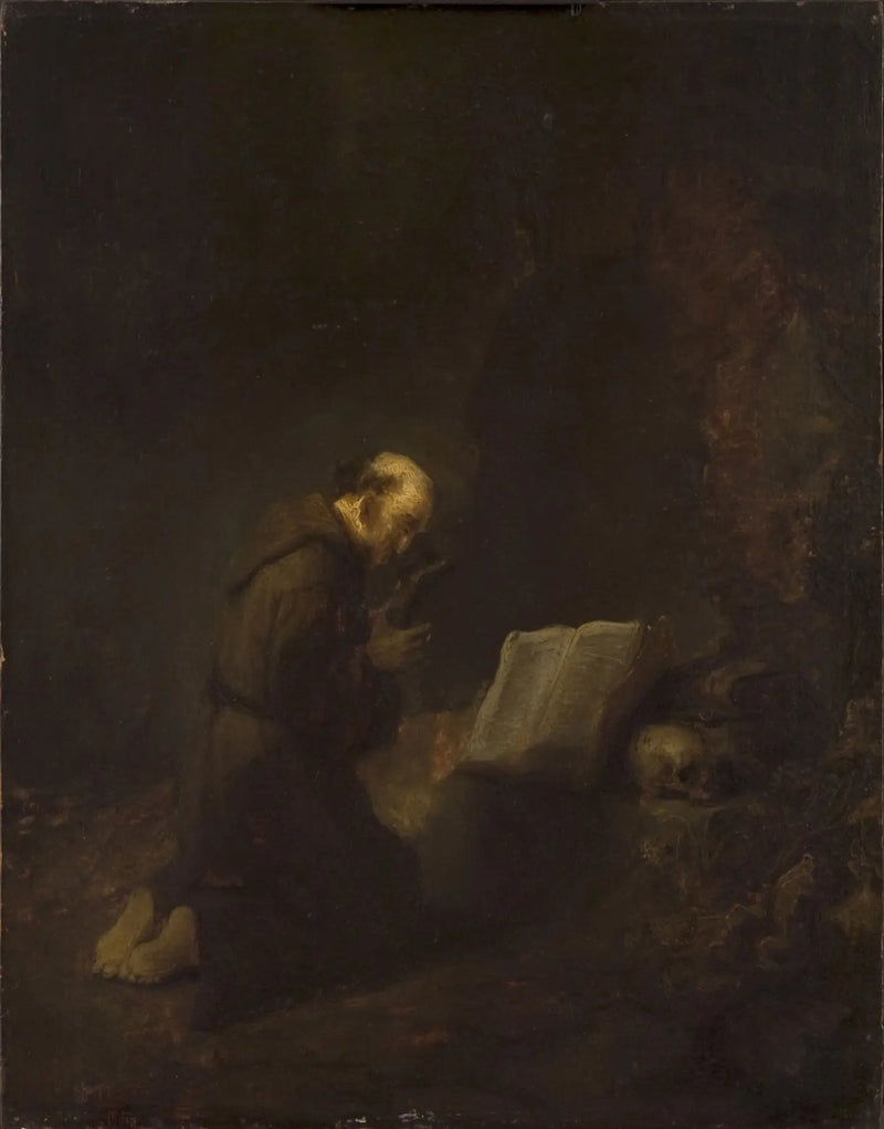 San Francesco d'Assisi in preghiera - Rembrandt