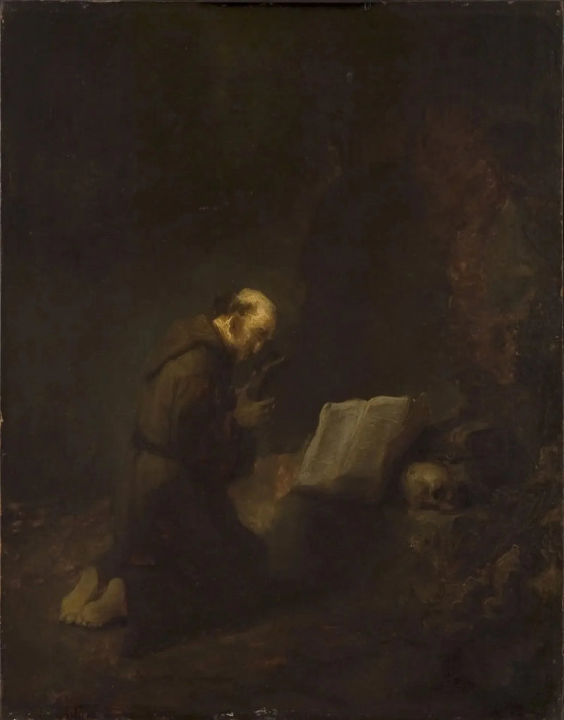 San Francesco d'Assisi in preghiera - Rembrandt