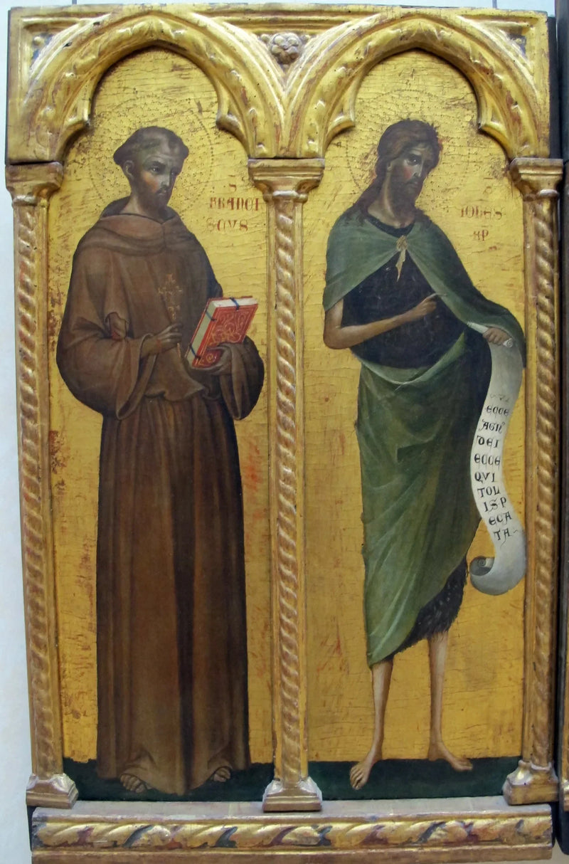 San Francesco d'Assisi e San Giovanni Battista - Paolo Veneziano