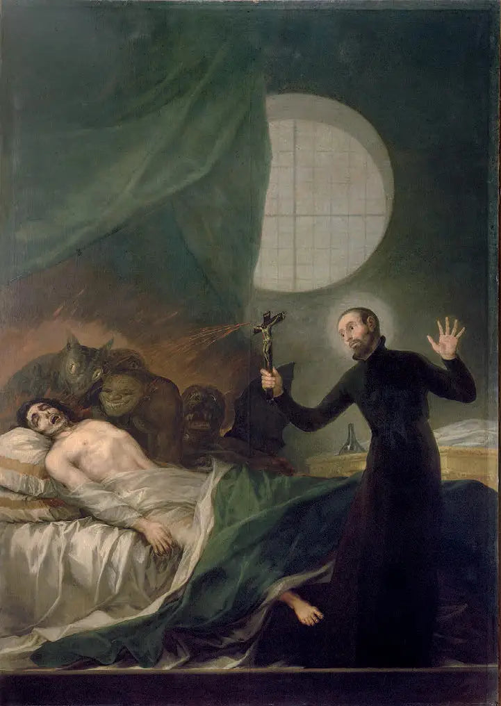 San Francesco Borgia e il moribondo impenitente - Francisco de Goya