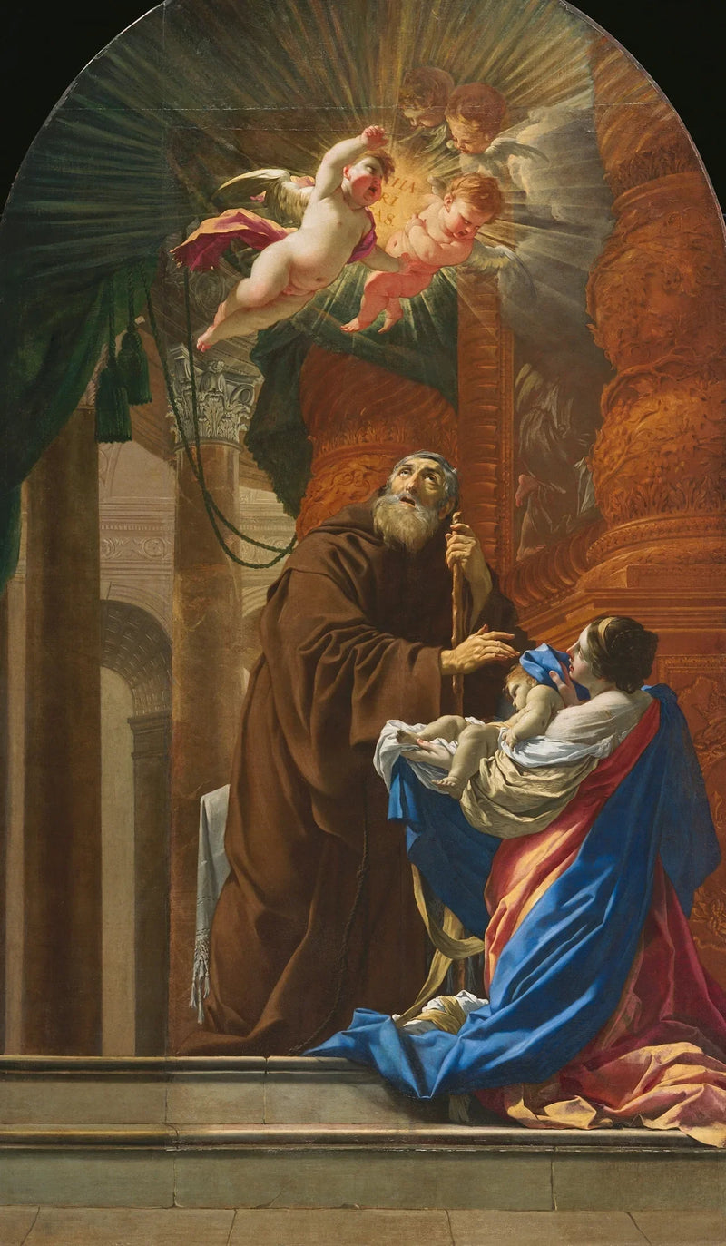 San Francesco di Paola che risuscita il bambino di sua sorella - Simon Vouet