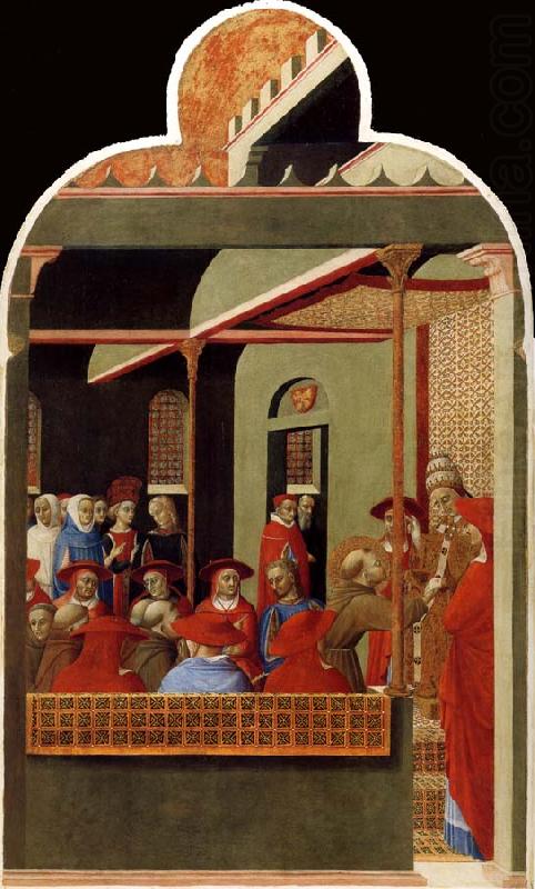 San Francesco davanti al papa Onorio III - Stefano di Giovanni (Sassetta)