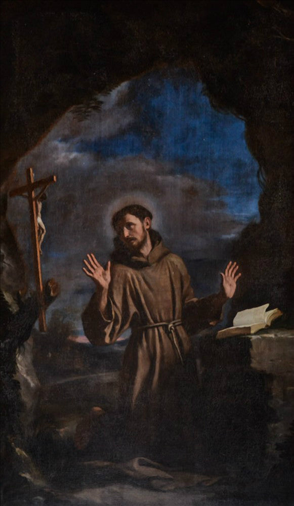 San Francesco in adorazione della croce - Guercino