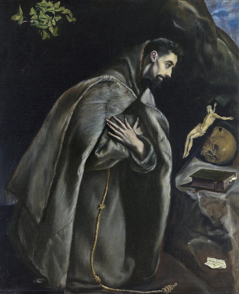 San Francesco in preghiera davanti alla Croce - El Greco
