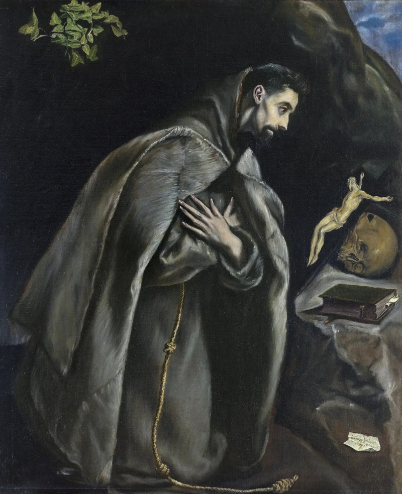 San Francesco in preghiera davanti alla Croce - El Greco