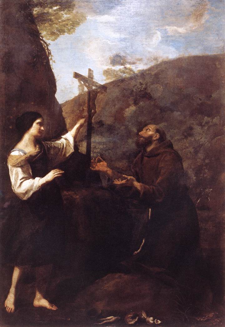San Francesco sposa la povertà - Andrea Sacchi