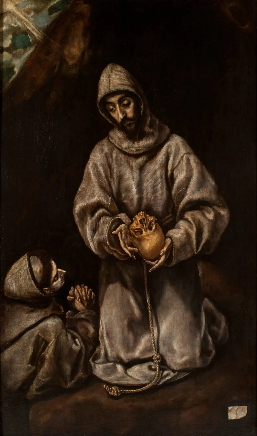 San Francesco e fratello Leone che meditano sulla morte - El Greco